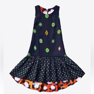 KENZO X H&M Dress 6 REVERSIBLE ASYMMETRIC HILO ANIMAL/GEOMETRIC SILK